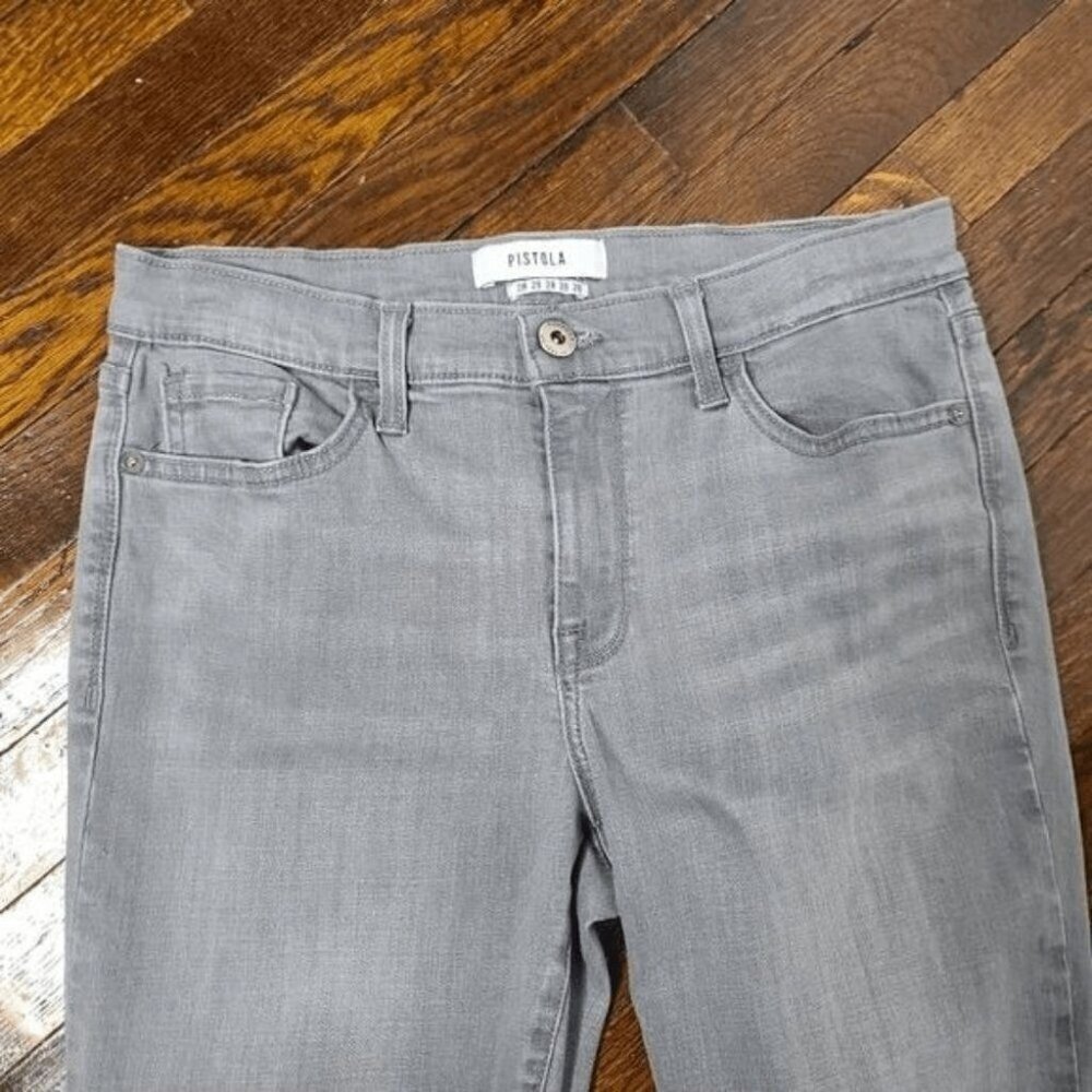 Pistola Distressed Grey Skinny Ankle Jeans Style P8552-PET size 28 - Picture 5 of 14